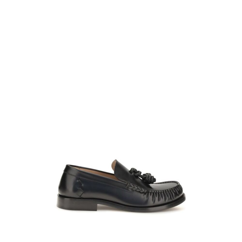 Bottega Veneta Men Ugo Leather Loafers